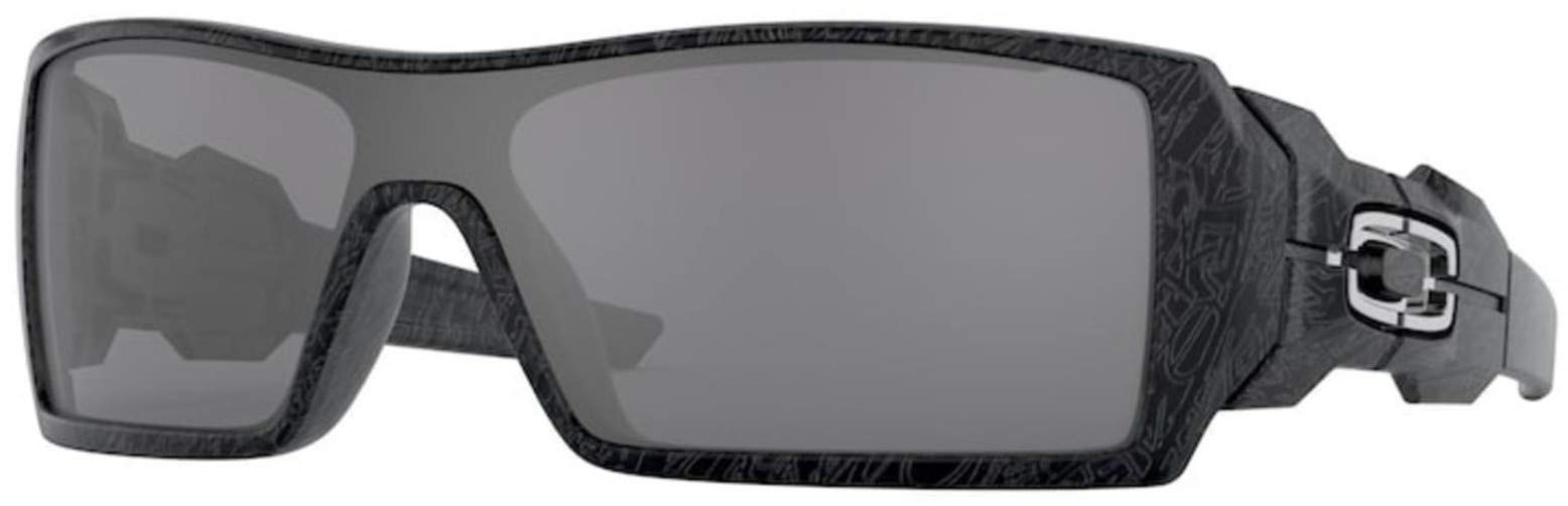 Oakley Oil Rig - Polished Black / Ghost Text