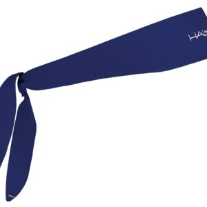 Halo Headband Halo I- Custom Fit- Tie Sweatband for Men and Women, No Slip With Moisture Wicking Dryline Fabric, Navy,One Size