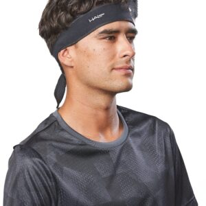 Halo Headband Halo I- Custom Fit- Tie Sweatband for Men and Women, No Slip With Moisture Wicking Dryline Fabric, Navy,One Size