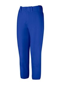 mizuno women's select belted softball pant, royal , medium (5252)