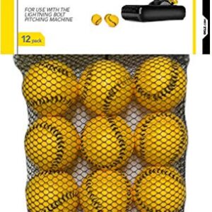 SKLZ Bolt Balls for Lightning Bolt Pitching Machine, 12 Pack