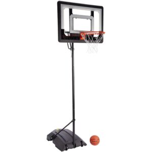 sklz pro mini hoop basketball system with adjustable-height pole and 7-inch ball, hp08-000