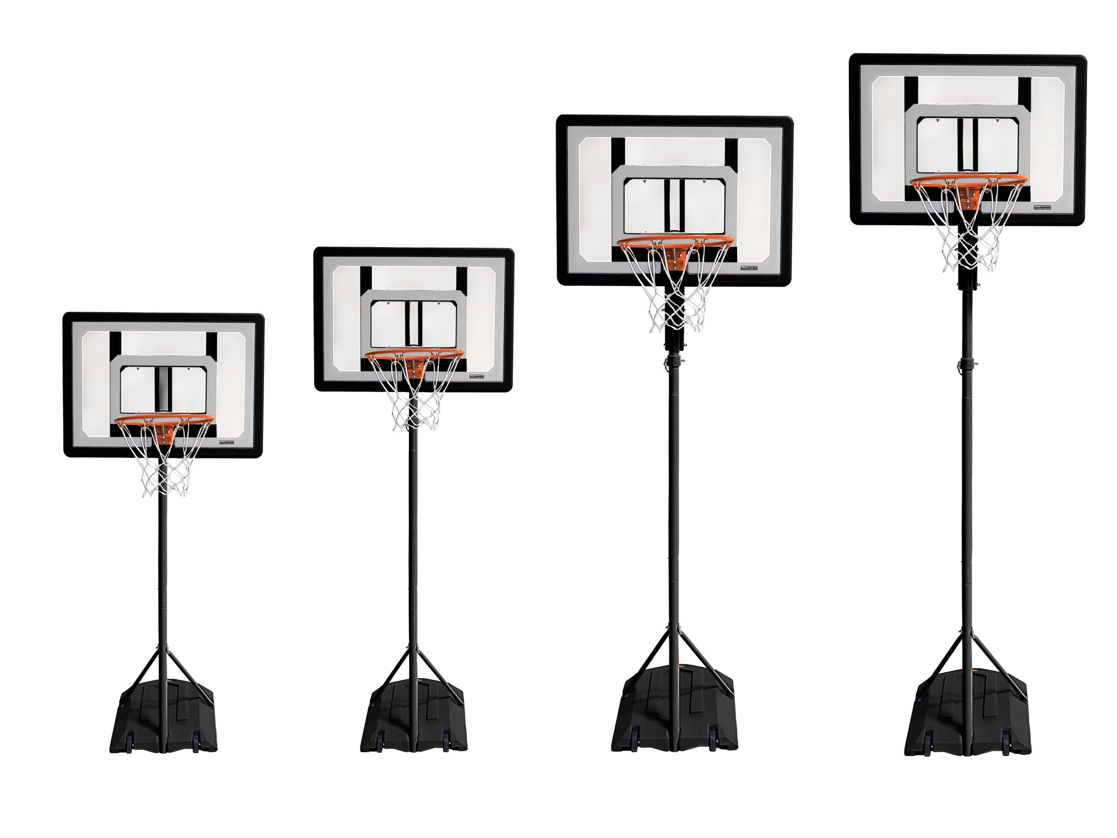 SKLZ Pro Mini Hoop Basketball System with Adjustable-Height Pole and 7-Inch Ball, HP08-000