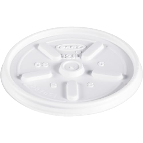 Dart 12JL White Vented Lid (Case of 1000)