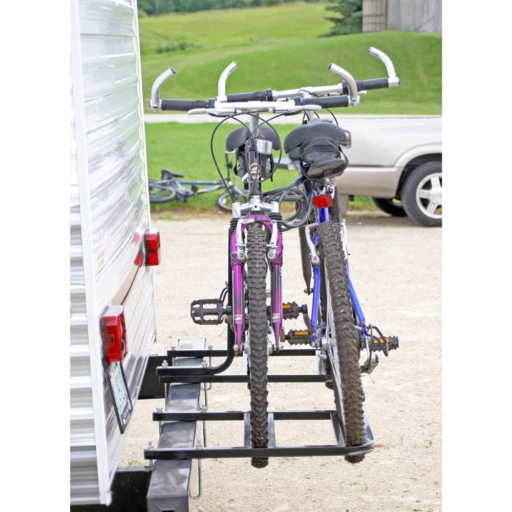 Discount Ramps Elevate Outdoor RV or Camper Trailer Bumper Bike Rack for 1-2 Bicycles