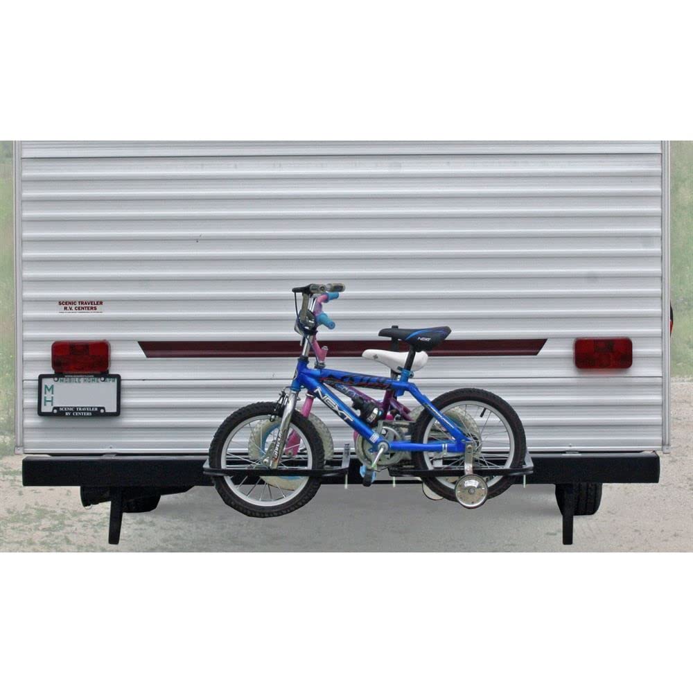 Discount Ramps Elevate Outdoor RV or Camper Trailer Bumper Bike Rack for 1-2 Bicycles