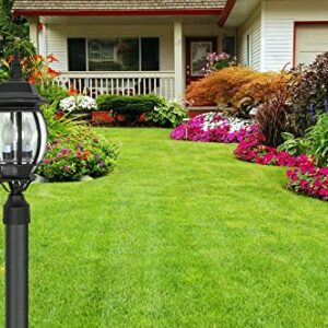 NUVO 60/899 Central Park Outdoor 3-Light Post Lantern, 60 Watts/120 Volts (Black), 21 x 7.4 Inches