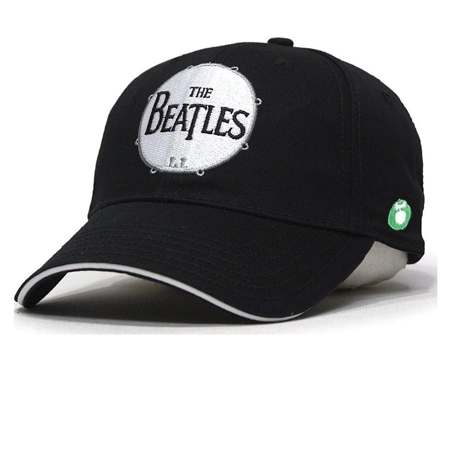 The Beatles Classic Drum Band Logo Official Black Strapback Baseball Cap Size One Size