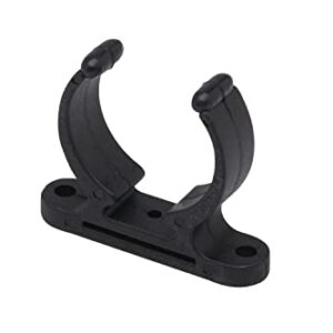 Seachoice Boat Hook Clips, Reinforced Nylon, Black, Pack of 2