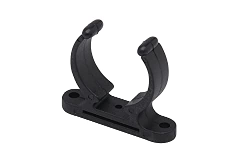 Seachoice Boat Hook Clips, Reinforced Nylon, Black, Pack of 2