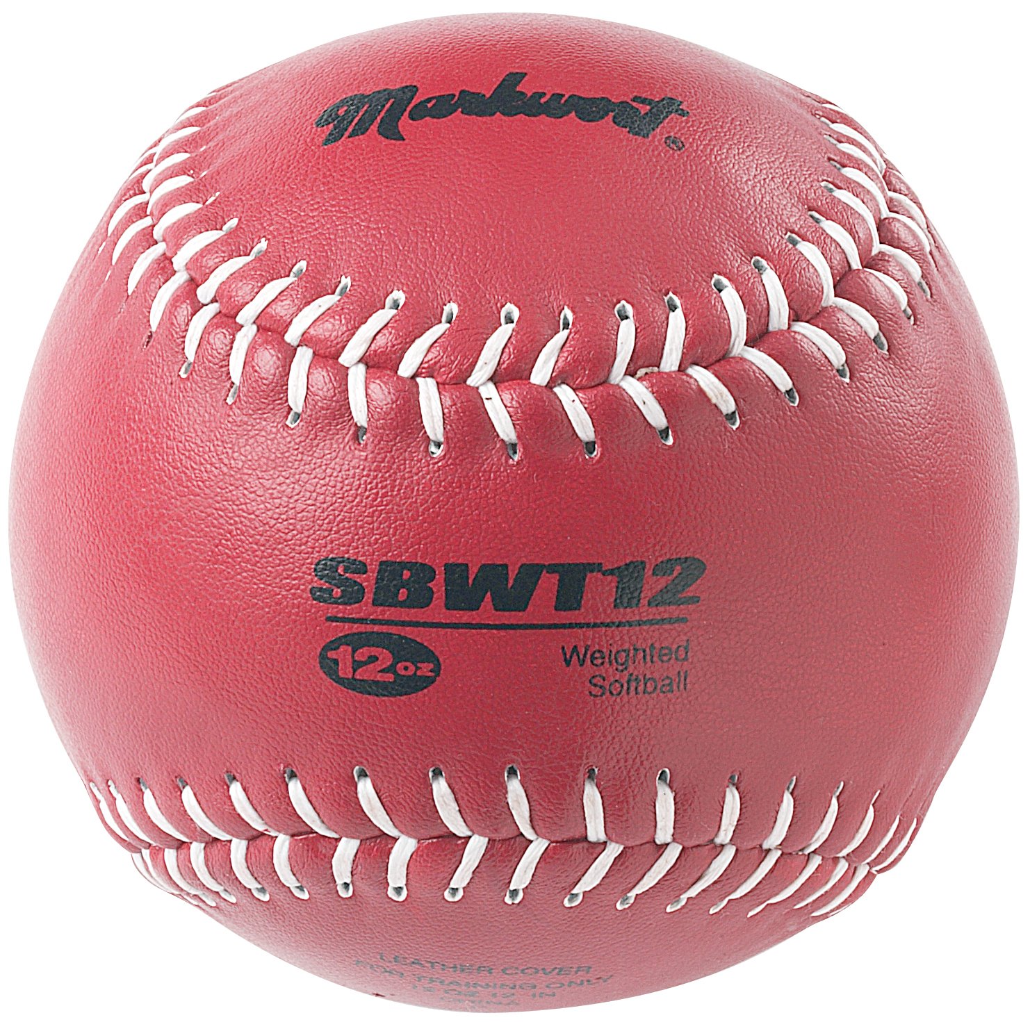 Markwort Weighted 12 Ounce Softball-Leather Cover, Maroon