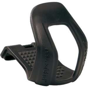 zefal "cristophe mountain bicycle half toe clips, l/xl, black