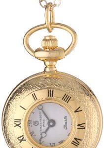 Charles-Hubert, Paris Women's 6764 Gold-Plated Quartz Pendant Watch