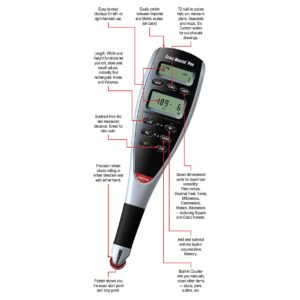 Calculated Industries 6025 Scale Master Pro Digital Plan Measure Take-off Tool | 72 Built-in US Imperial, Metric Scales | 6 Custom Scales for Out-of-Scale Plans | Dedicated Keys for Linear Measuring