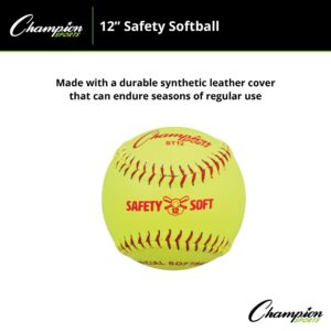 Champion Sports Safety Softballs, 12"