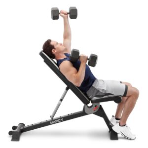 Marcy Adjustable Utility Bench for Home Gym Workout SB-670