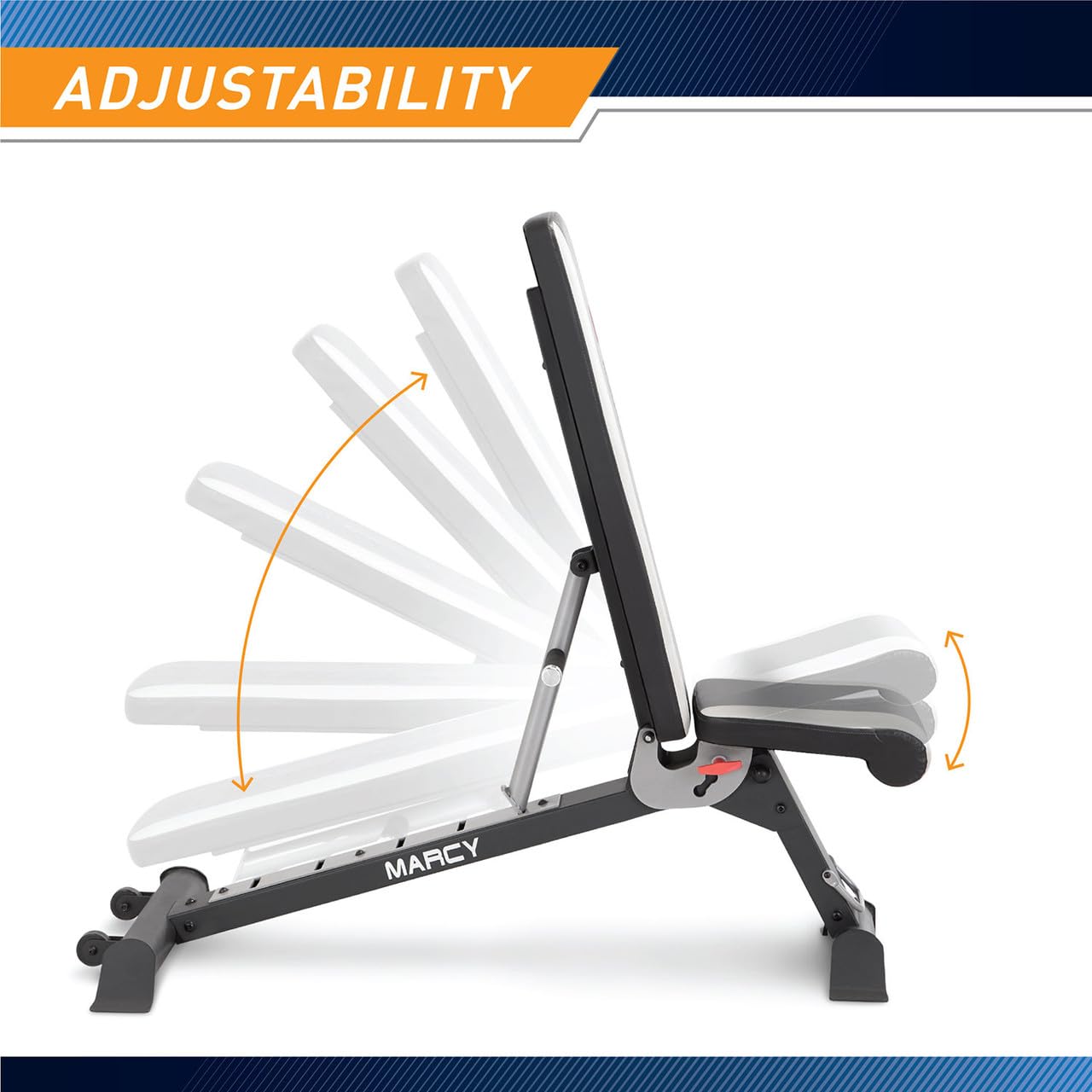 Marcy Adjustable Utility Bench for Home Gym Workout SB-670