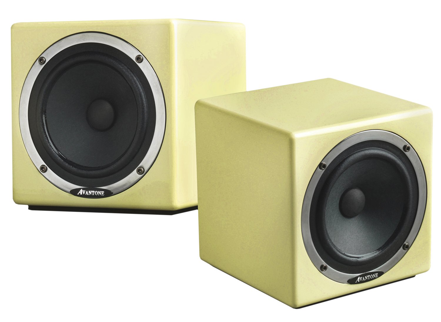 Avantone Active MixCube Powered Full-Range Mini Reference Monitors - Creme, Pair