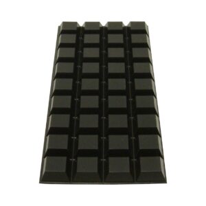 3m bumpon sj5023 black bumper/spacer pad - square shaped bumper - 0.81 in width x 0.3 in height - 67388 [price is per pad]