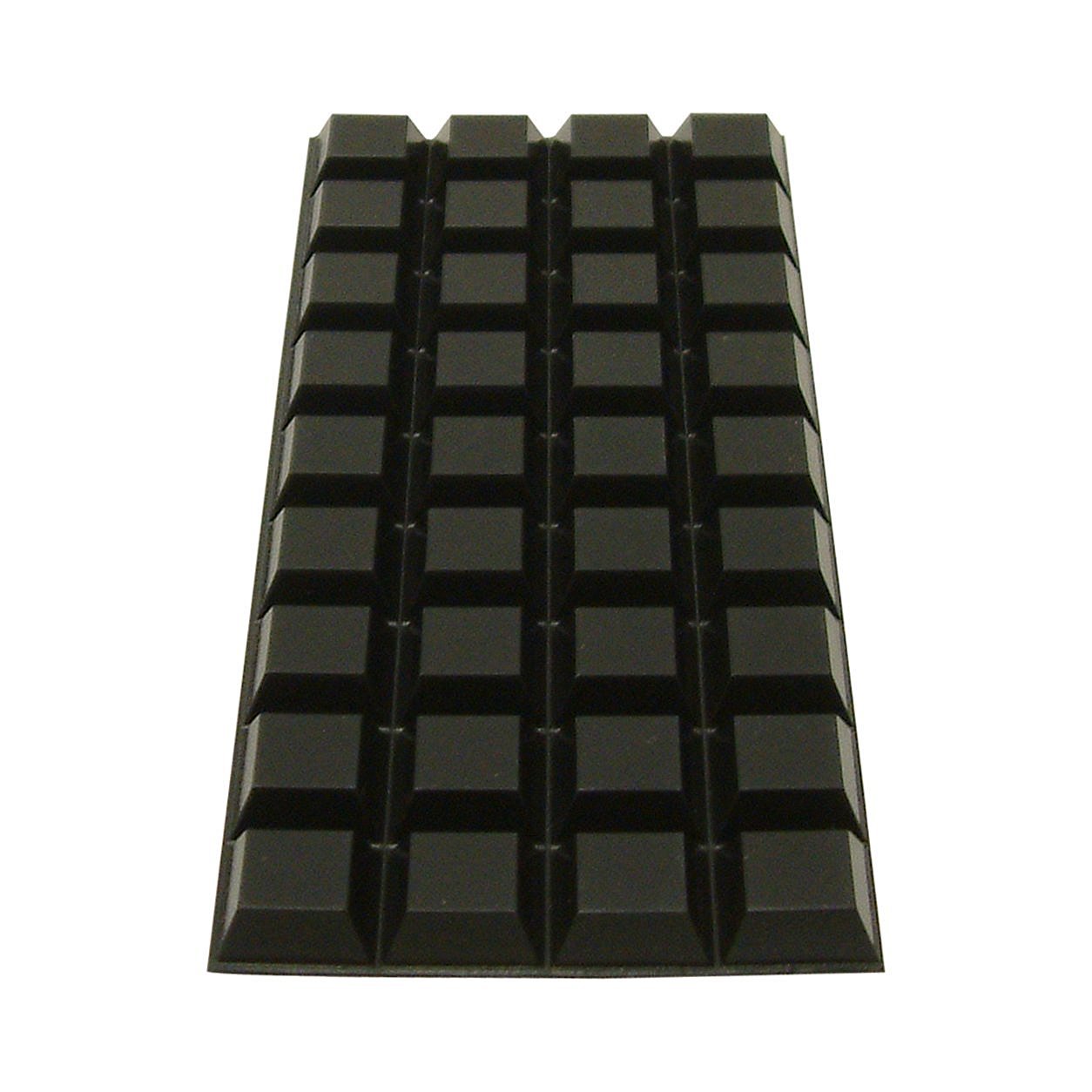 3M Bumpon SJ5023 Black Bumper/Spacer Pad - Square Shaped Bumper - 0.81 in Width x 0.3 in Height - 67388 [PRICE is per PAD]