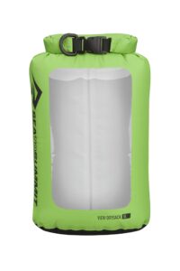 sea to summit view dry sack, see-thru dry bag, 8 liter, apple green