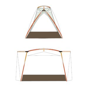 Eureka! Timberline SQ Outfitter 4 Person Backpacking Tent