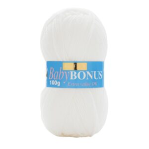 Sirdar Wool Hayfield Bonus DK, 100g, Baby White (856)