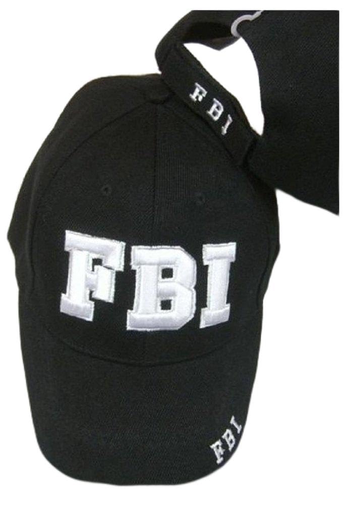 FBI Embroidered Adjustable HAT Black Ball Cap