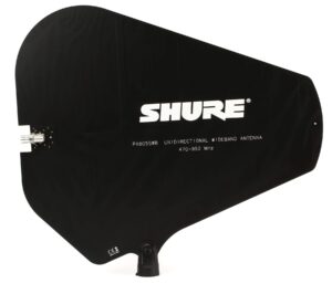 shure pa805 directional antenna for increased range and reduced interference, compatible with psm wireless systems