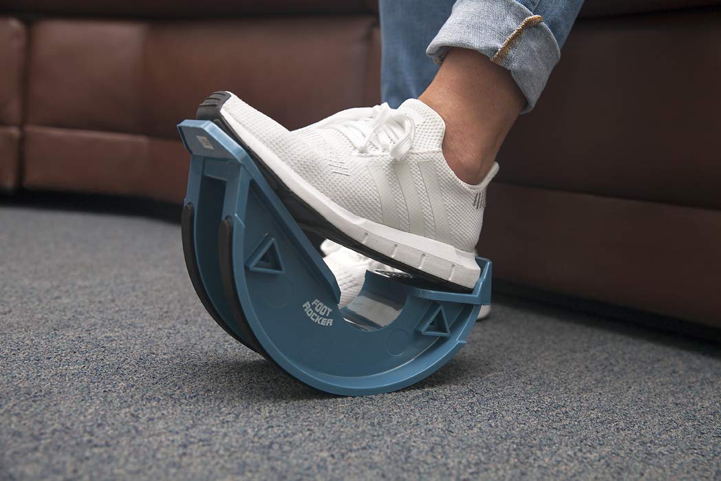 North American Healthcare Foot Rocker Blue -Optimal Foot Position for Flexibility, Plantar Fasciitis, Achilles tendonitis, and other Chronic Conditions