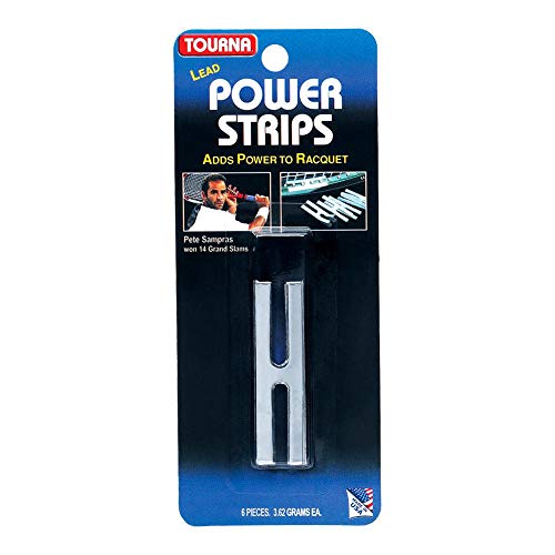 Tourna Unique Lead Power Strip Tennis Racquet Racket Tape 3.62 g Each Pack of 6