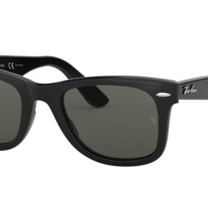 Ray-Ban RB2140 Original Wayfarer Sunglasses, Black/Green Polarized, 50 mm