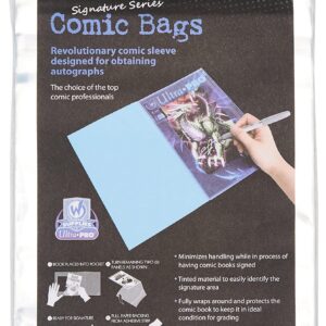 Ultra Pro Resealable Current Size Comic Bags 2-Mil Polypropylene 6-7/8 X 10½ Inches (100-Count)