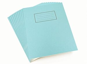 silvine exercise book ruled 229x178mm blue (pack of 10)