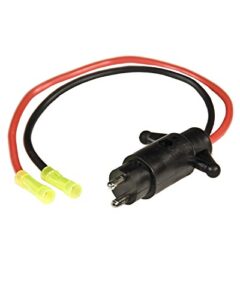 sierra international wh10480-1 male motor side trolling motor plug with butt connectors - 12v, each