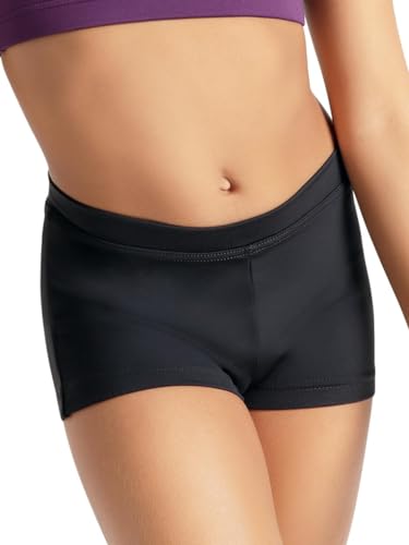 Capezio girls Boys Cut Low Rise Short, Black, Medium (8-10)