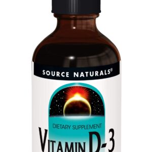 Source Naturals Vitamin D-3 Liquid Drops 2000 iu Supports Bone & Immune Health - 4 Fluid oz