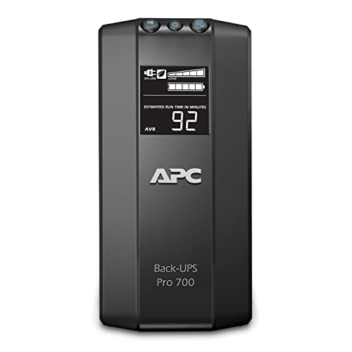 APC Back-UPS Pro, 700VA UPS Battery Backup & Surge Protector (BR700G)