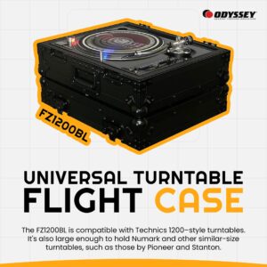 ODYSSEY FZ1200BL Black Label Turntable Flight Case