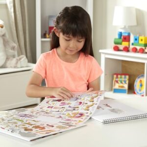 Melissa & Doug Sticker Collection and Coloring Pads Set: Princesses, Fairies, Animals, and More - FSC Certified