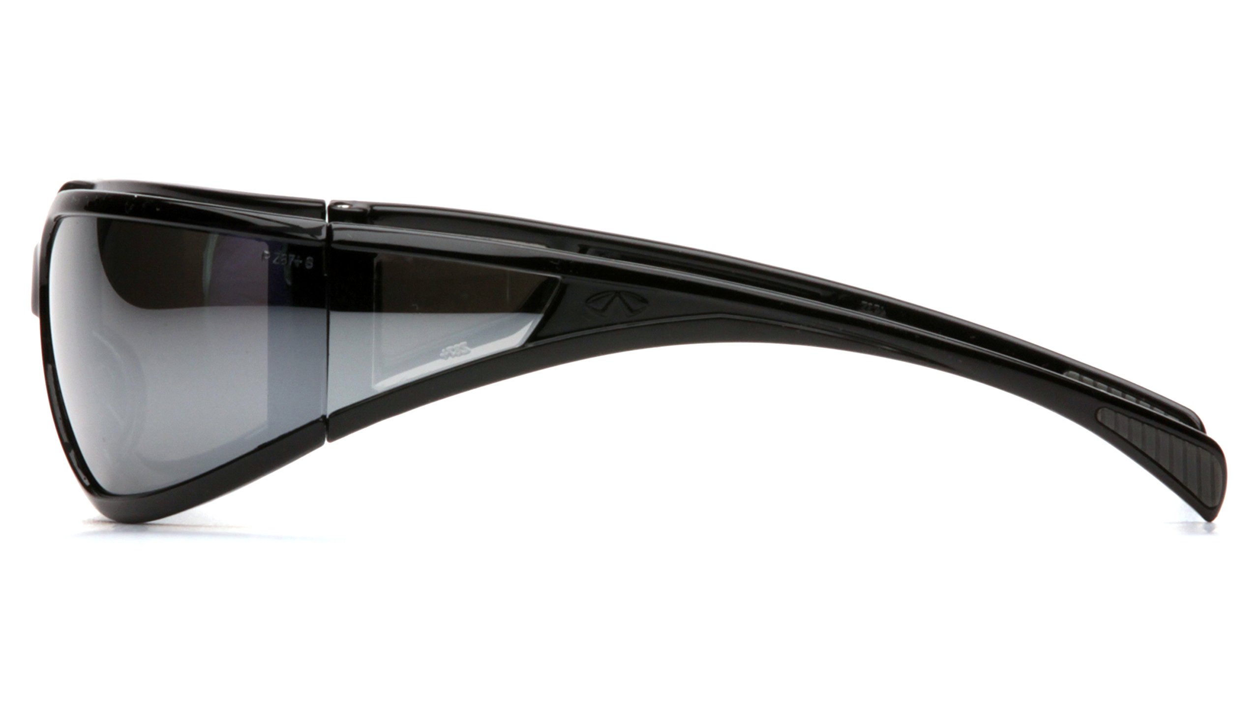 Pyramex Exeter Safety Eyewear, Silver Mirror Anti-Fog Lens With Black Frame