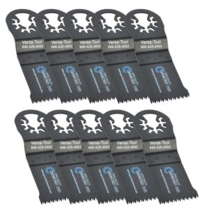 versa tool mb10c 35mm japan cut tooth hcs multi-tool saw blades 10/pk fits fein multimaster, dremel, bosch, craftsman, ridgid oscillating tools