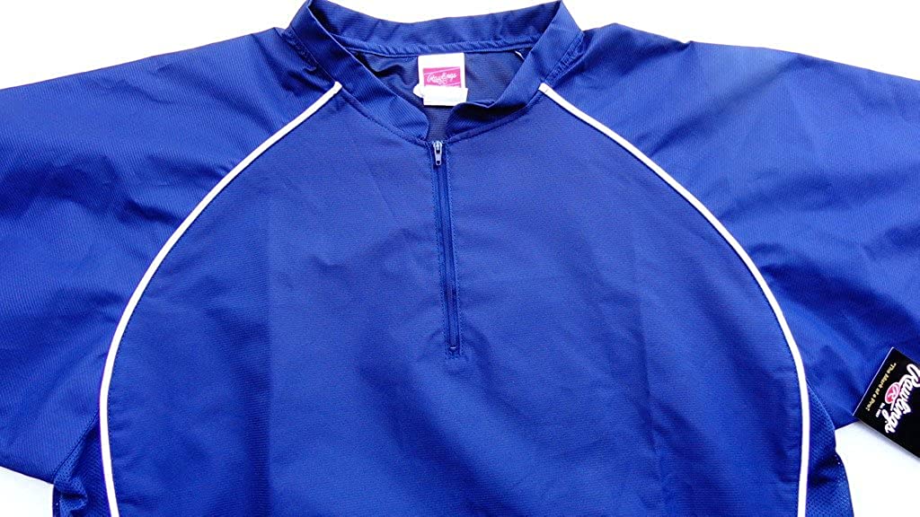 Rawlings Men's Nscj Short Sleeve Batting Cage Jacket(Royal, Medium)