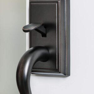 Schlage F58 ADD 622 Addison Exterior Handleset with Deadbolt, Matte Black (Exterior Half Only)