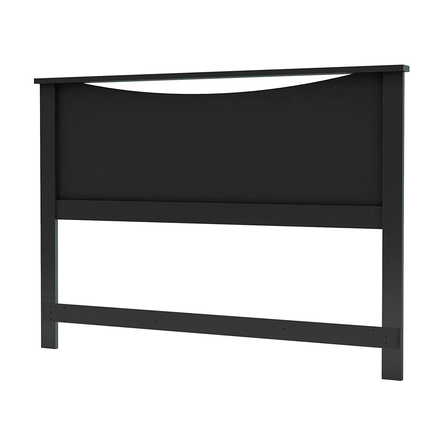 South Shore Step One Headboard, Full/Queen 54/60-Inch, Pure Black