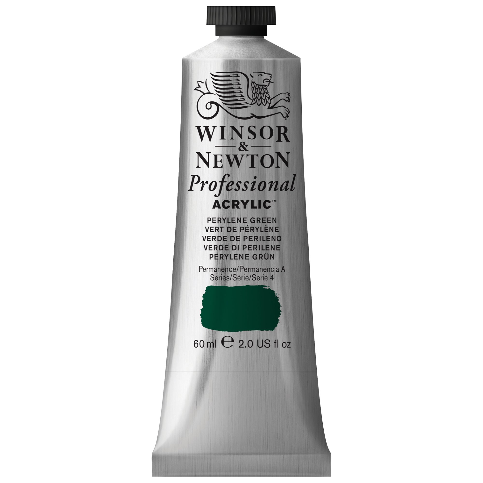 Winsor & Newton Professional Acrylic Paint, 60ml (2-oz) Tube, Perylene Green