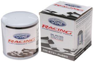 ford racing cm6731fl82 high performance oil filter , white