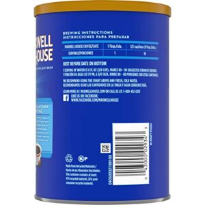 MAXWELL HOUSE Half Caff Medium Roast Ground Coffee 11 oz Canisters ( Pack of 3)