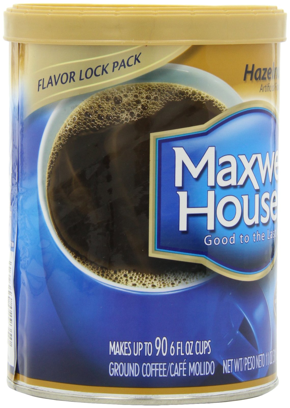 Maxwell House Hazelnut Ground Coffee, 11-Ounce Cannister (Pack of 3)