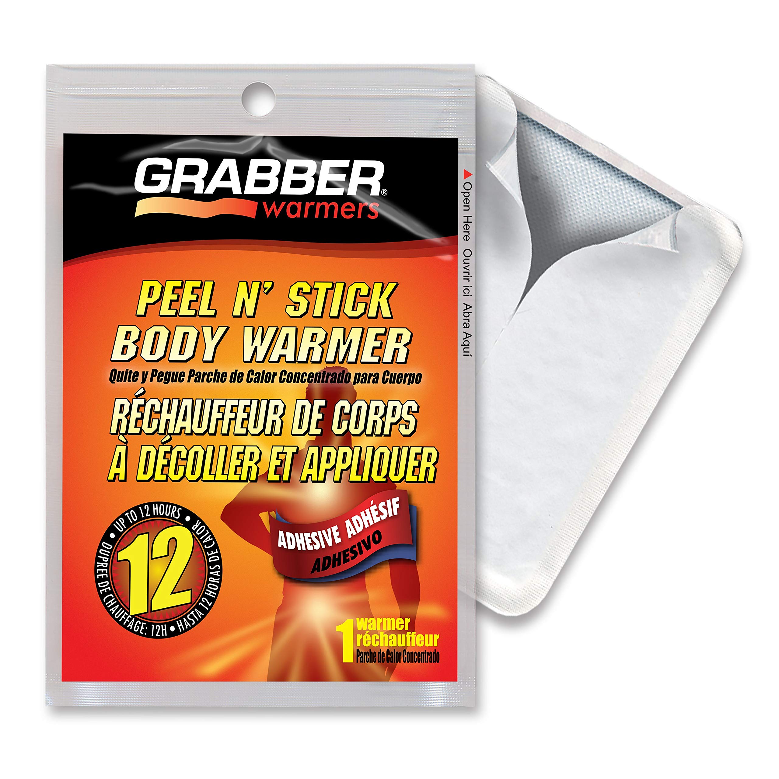 Grabber Warmers Grabber Excursion Multi-Pack Warmer Box, 8 Pair Hand, 8 Pair Toe, 8 Peel N' Stick Body Warmers, 24-Count